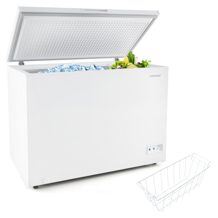 Chairliving 10 cu ft Chest Freezer Adjustable Temperature White