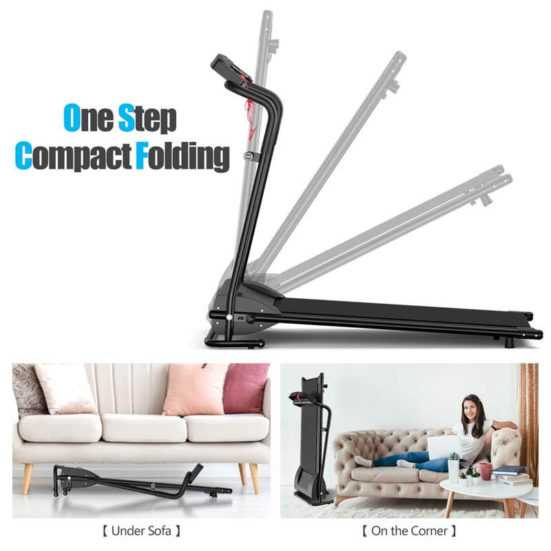 Chairliving 1 HP Electric Foldable Treadmill Compact Black