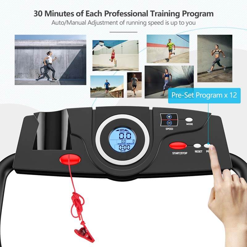 Chairliving 1 HP Electric Foldable Treadmill Compact Black