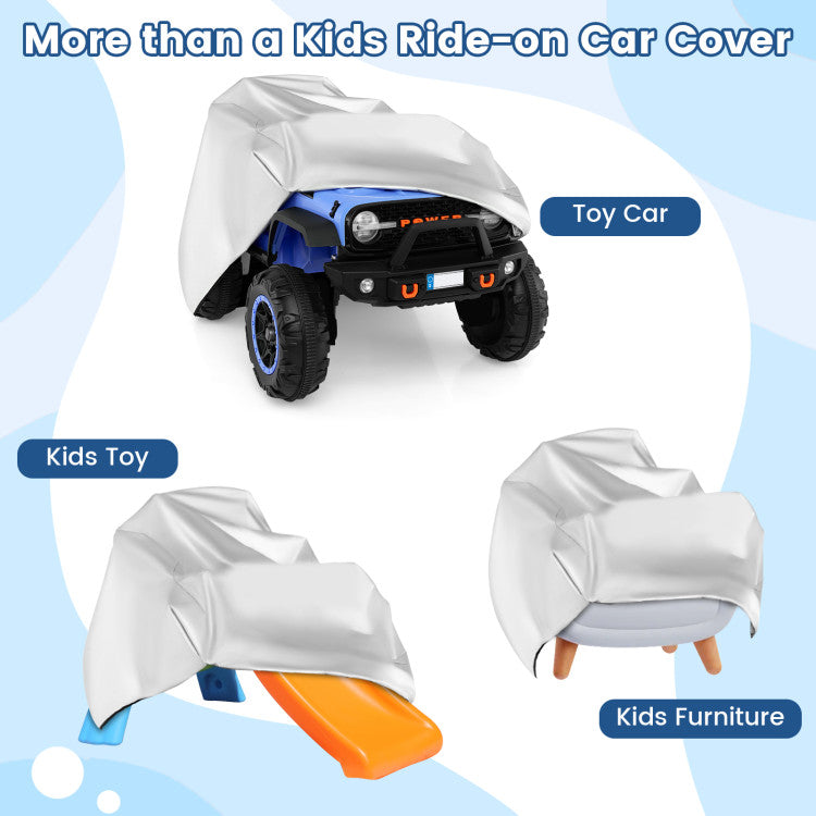 Chairliving Kids Car Cover for Ride-On Toy Cars Weather Resistant