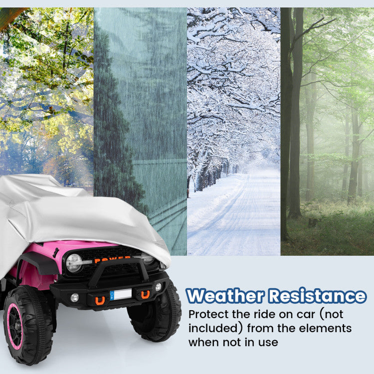 Chairliving Kids Car Cover for Ride-On Toy Cars Weather Resistant