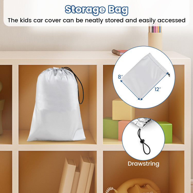 Chairliving Kids Car Cover for Ride-On Toy Cars Weather Resistant